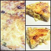 recette QUICHE AU SAUMON & COURGETTES