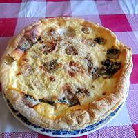 recette QUICHE AUX POIREAUX LARDONS ET ROQUEFORT