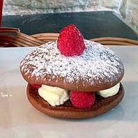 recette Whoopies au chocolat/framboise