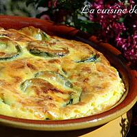 recette Flan de courgettes aux deux fromages