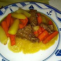 recette Boeuf aux deux carottes