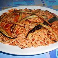 recette SPAGHETTI  ALLA  NORMA