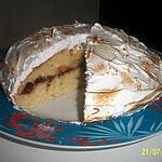 recette gâteau meringué à la confiture de fraise