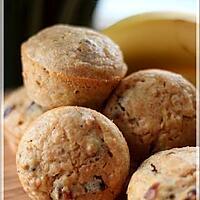 recette ~Muffins santé aux bananes et aux dattes~