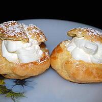 recette choux fourrés au clémentine curd et chantilly à l'orange