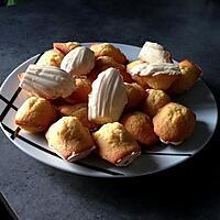 recette Madeleines à la vanille, coque de chocolat blanc