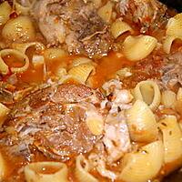 recette Sauté d'agneau aux lumaconi (pate)