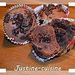 recette Muffins au chocolat coeur corsé