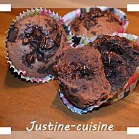 recette Muffins au chocolat coeur corsé