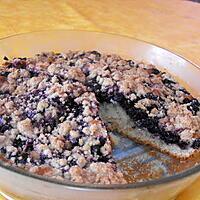 recette STREUSEL AUX MYRTILLES