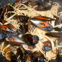 recette Linguines aux moules