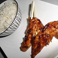 recette Brochettes de poulet yakitori