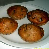recette muffins au lait craquant m&ms et ses morceaux de banane