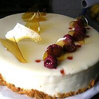 recette Entremet mousse chocolat blanc et framboise