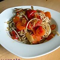 recette Nouilles chinoises aux légumes