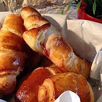 recette Croissants aux pralines roses