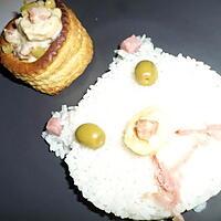 recette Vol au vent aux quenelles jambon et olives