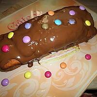 recette Cake au yaourt nutellaté et smarties