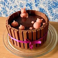 recette Gâteau drôle les cochons dans la boue