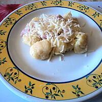 recette Gnocchi sauce jambon fromage