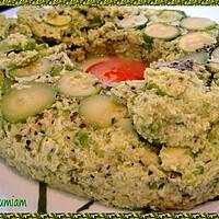 recette Couronne de courgettes