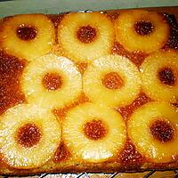 recette gateau aux ananas caramélisé