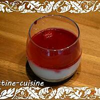 recette Panna cotta au coulis de framboise