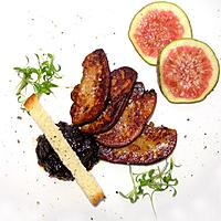 recette Foie gras poêlé et confiture de figues au vinaigre balsamique