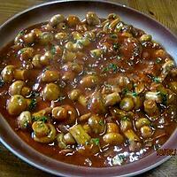 recette Champignons au vin blanc.( grecque).