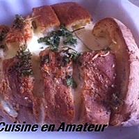 recette Pain garni au fromage