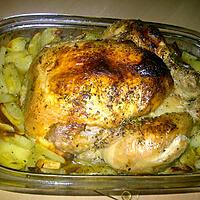 recette Poulet rôti et ses pommes de terre