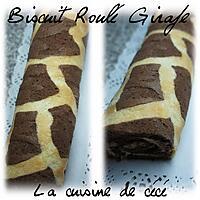 recette Biscuit roulé girafe