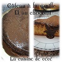 recette Gâteau à la vanille et au chocolat