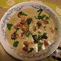 recette velouté de champignons au micro onde   sur une idée de mamyloula