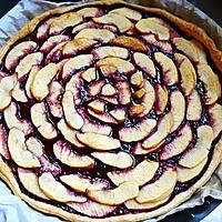 recette Tarte aux pommes à la confiture de myrtilles