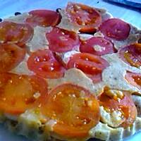 recette tarte à la tomate et au boudin blanc