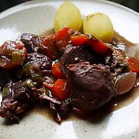 recette boeuf et joue de porc au vin rouge