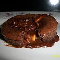 recette fondant au chocolat, coeur coulant aux galette bretonne