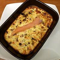 recette Clafoutis saumon poireau aneth