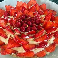 recette Tarte aux fraises et chocolat blanc