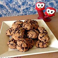 recette Cookies au Nutella et pépites de chocolat