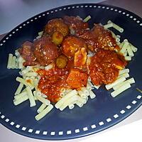 recette Boulettes de poulet au citron en sauce tomate