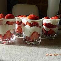 recette Verrine de fraises