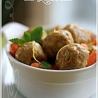 recette ~Ragoût de boulettes à la marocaine~