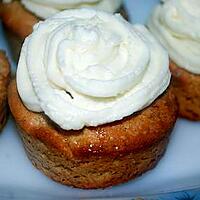 recette Muffins au beurre de cacahuète ,glaçage au mascarpone