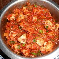 recette Champignons a la tomate