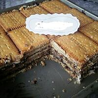 recette gâteau petit beurre et crème mont blanc