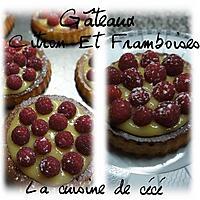 recette Gâteaux citron et framboises