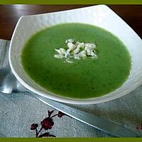 recette Soupe de courgettes au bleu d'Auvergne