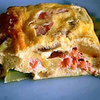 recette clafoutis saumon fumé-courgette